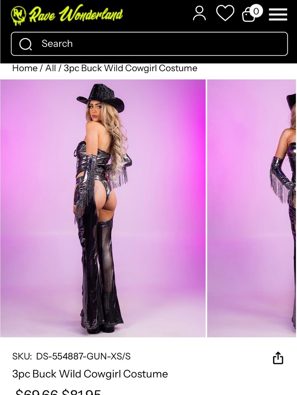 Cowgirl costume - Picture 2 of 3